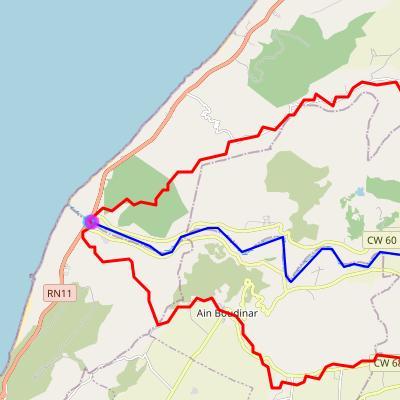 Simplified watershed and rivers